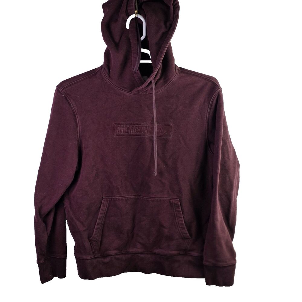 American Eagle Men's Medium Maroon Long Sleeve Sweatshirt
